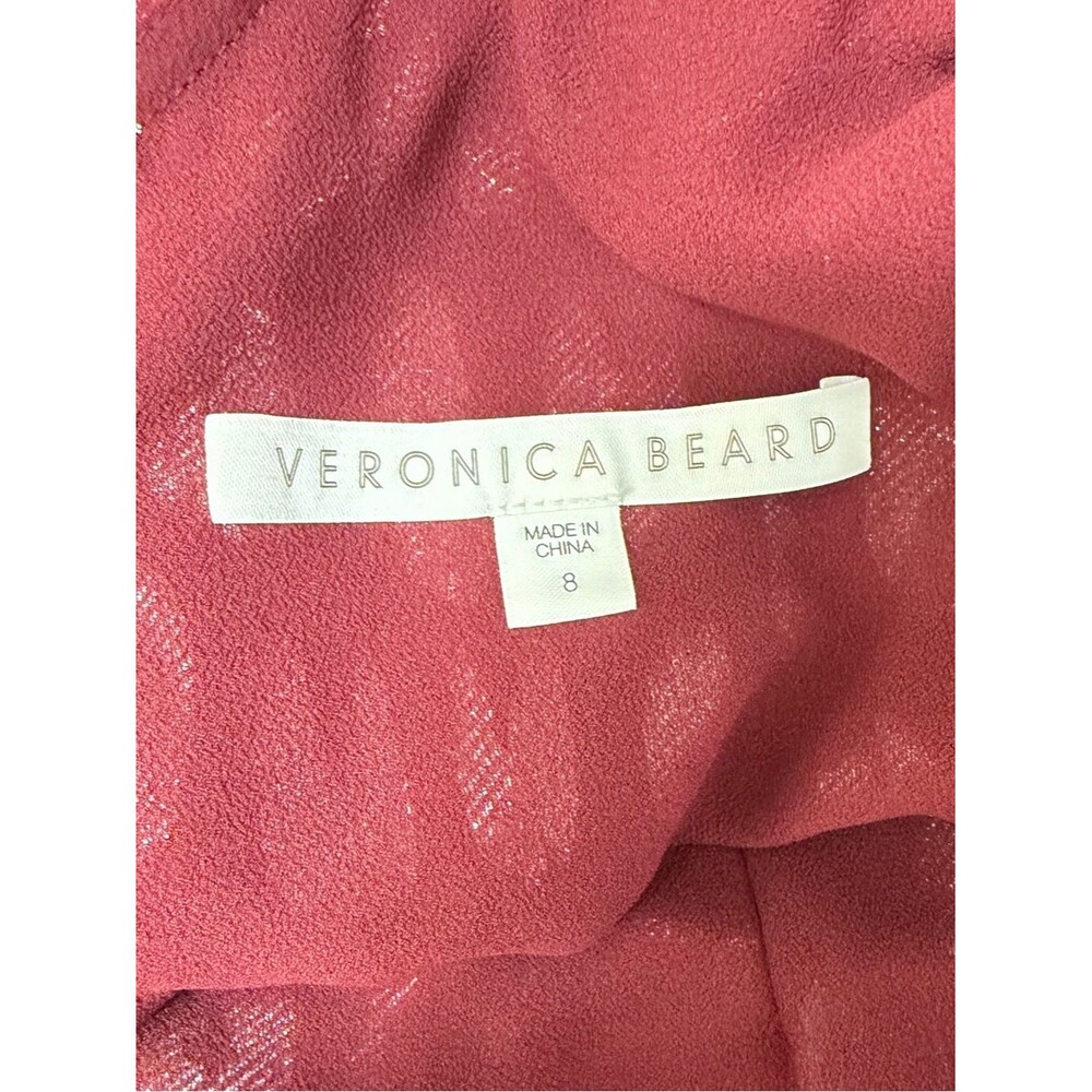 Veronica Beard Leighton Silk One Shoulder Dress Ruche Ruffle Ruched Size 8 - Picture 14 of 16